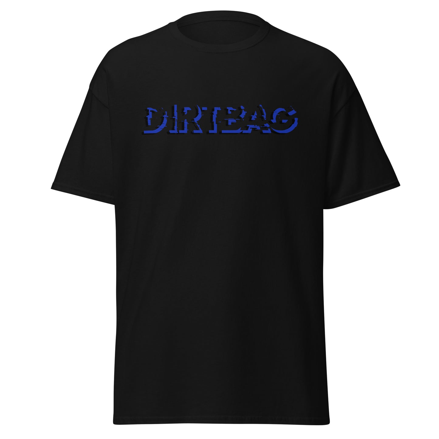 BLUE DISTORTED DIRTBAG T-SHIRT