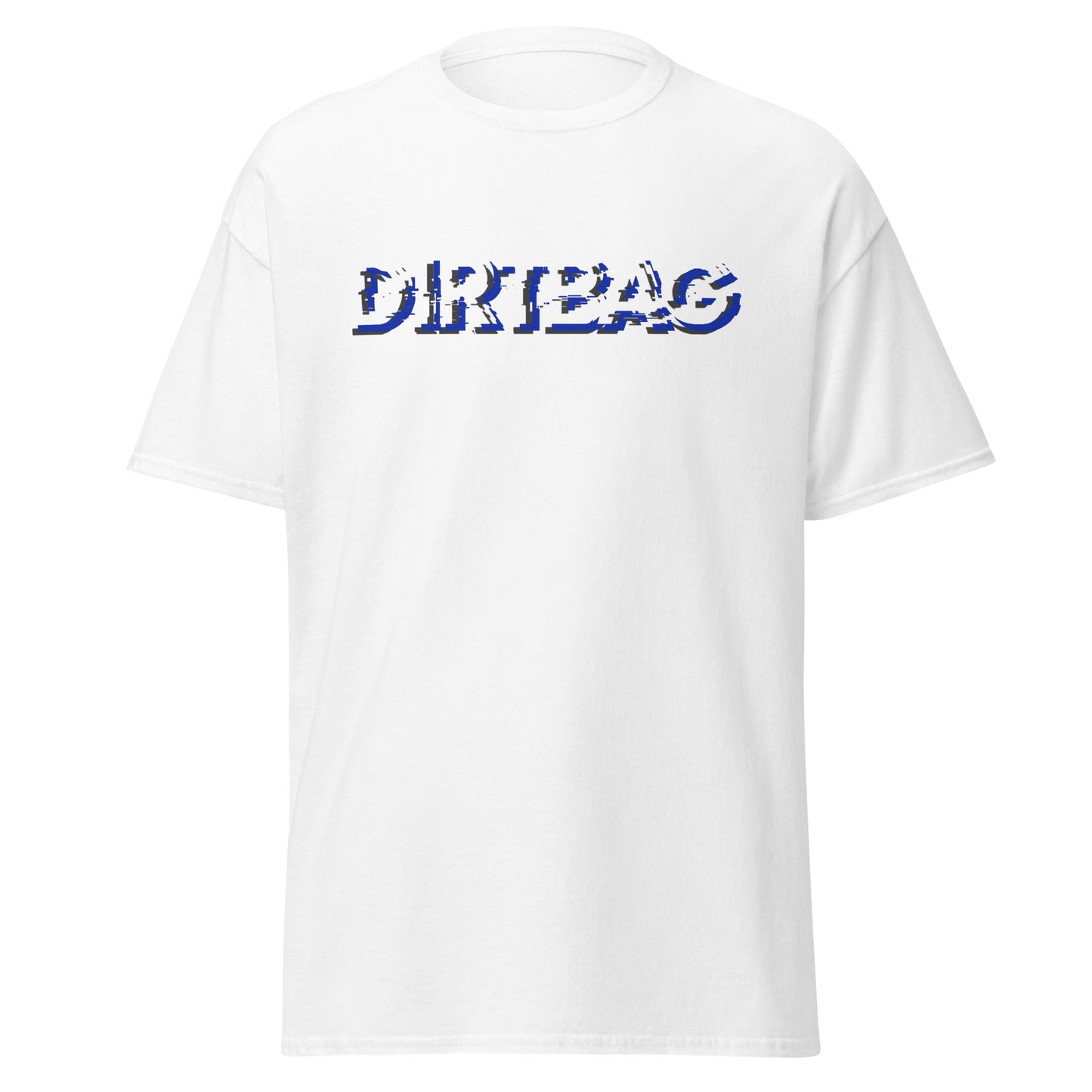 BLUE DISTORTED DIRTBAG T-SHIRT