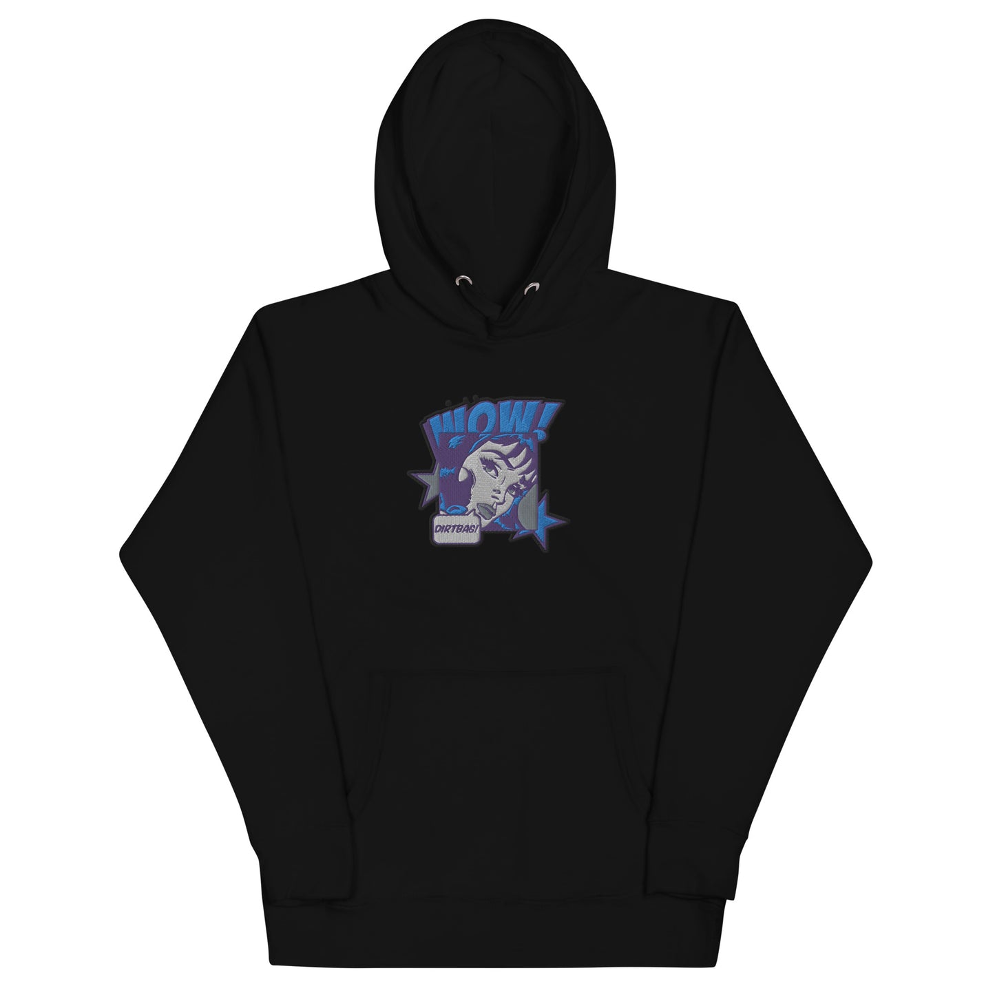 BLUE COMIC DIRTBAG HOODIE