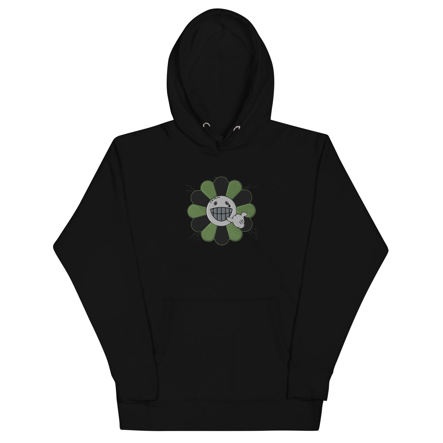 FLOWER EMBROIDERED DIRTBAG HOODIE