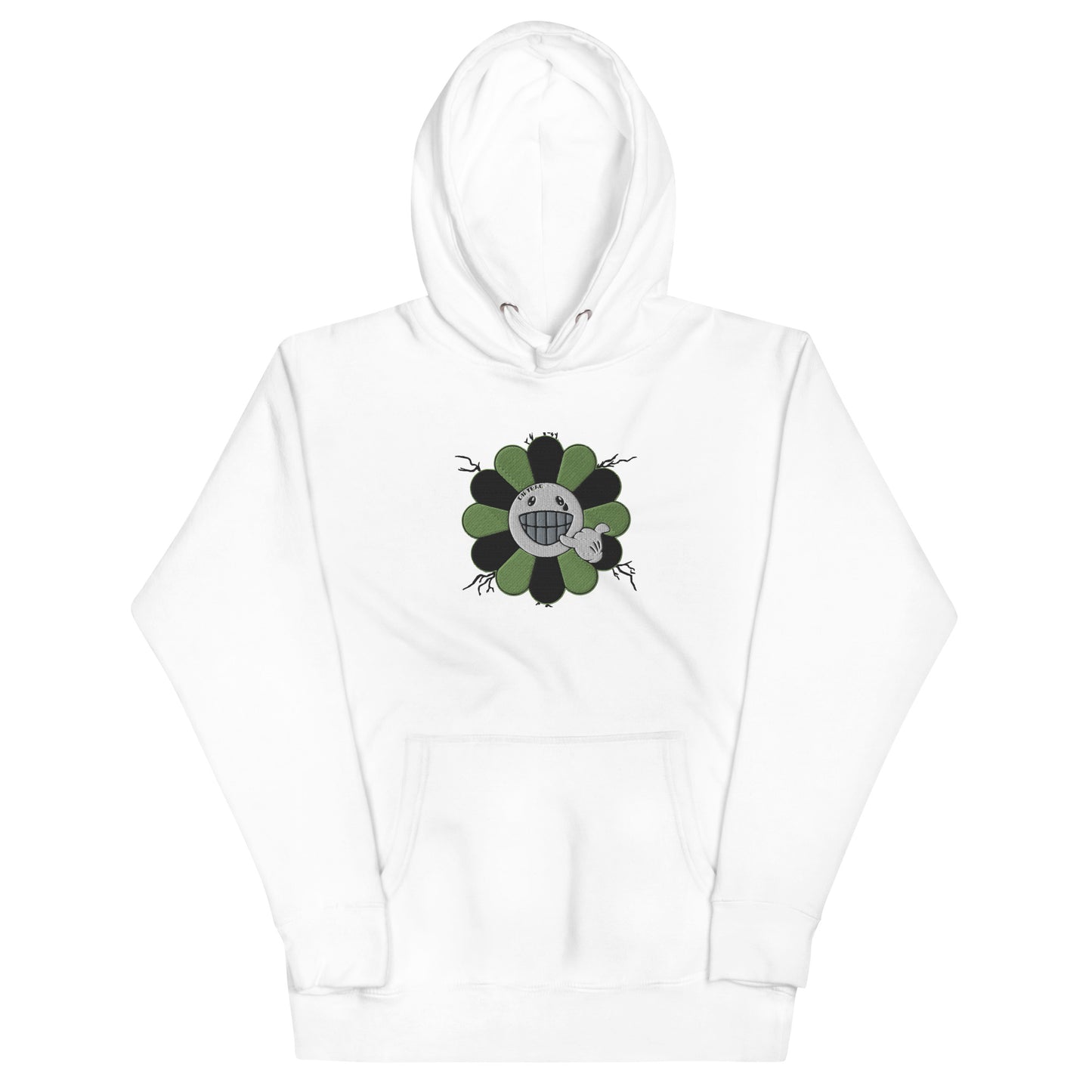 FLOWER EMBROIDERED DIRTBAG HOODIE