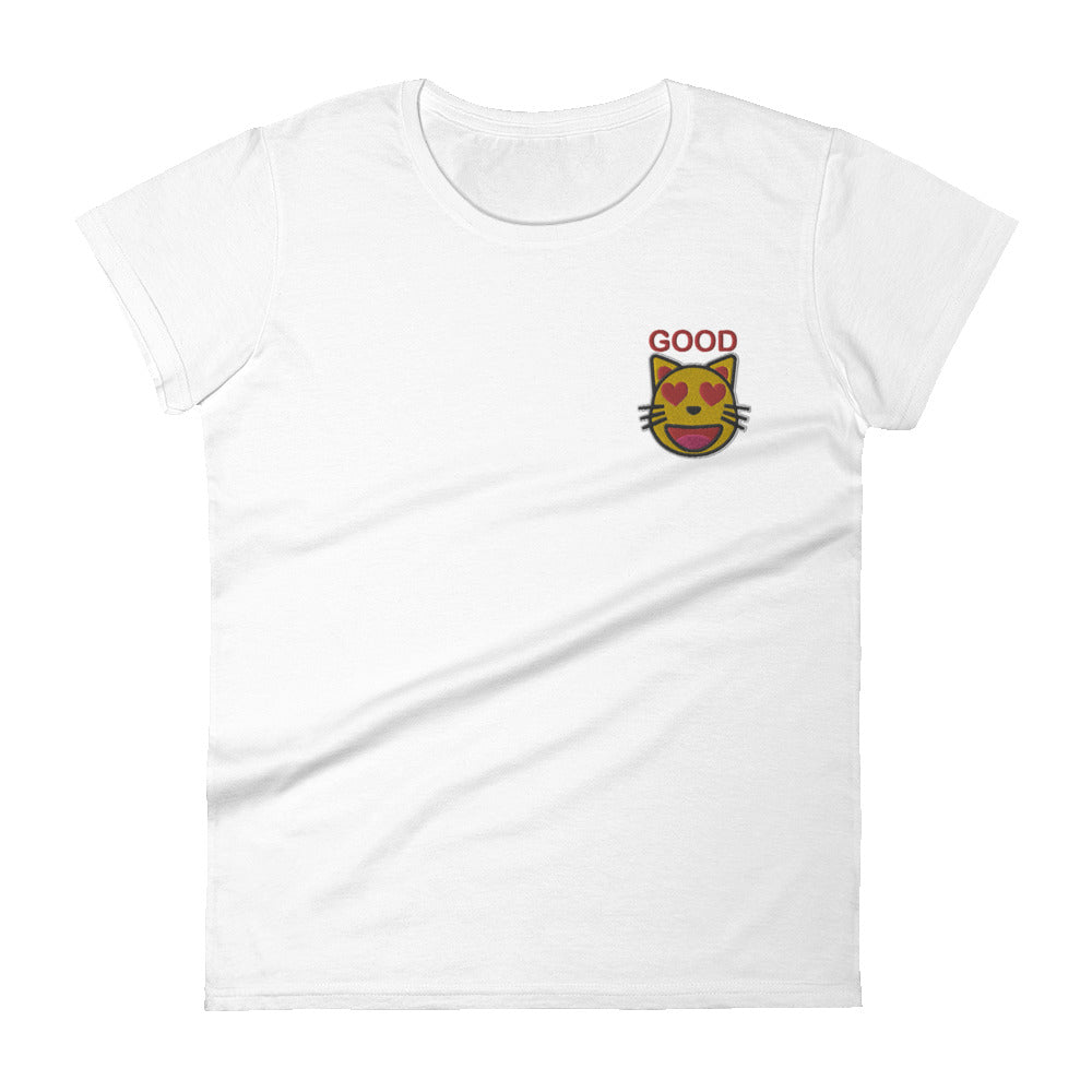 GOOD KITTY EMBROIDERED TEE